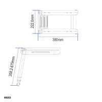 Telescopic Ladder for Platform, Inox 316 Boarding Ladders & Accessories