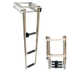 Telescopic Ladder for Platform, Inox 316 Boarding Ladders & Accessories