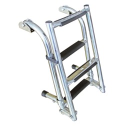 Folding Ladder for Transom, Inox 316 Boarding Ladders & Accessories