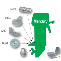 Anodes for Outboard Mercury Engines Sacrificial Anodes