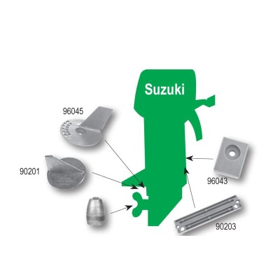 Anodes for Οutboard Suzuki Εngines Sacrificial Anodes