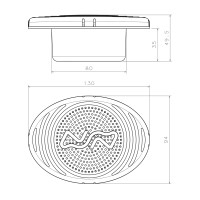 Flush mount Electric Horn Marine Horns