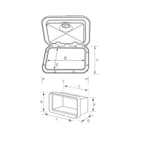 Case for Electrical Control Panel, with Lid Utility Cases