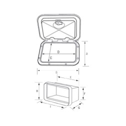 Case for Electrical Control Panel, with Lid Utility Cases