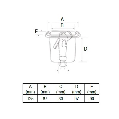 Case for Shower Head, Square, with Lid Utility Cases