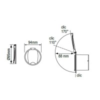 Case for Shower Head, with Round Lid Utility Cases