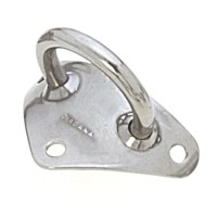 Single Eye Mast Spinnaker Pole Bracket, Ring Diam. 6mm, Holes Diam. 5mm Clam Cleats, Fairleads and Accessories