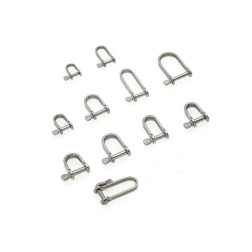 Shackle, Shape U, AISI 316 Shackles