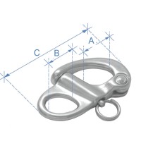 Fixed Snap Shackle, Inox 316 Shackles