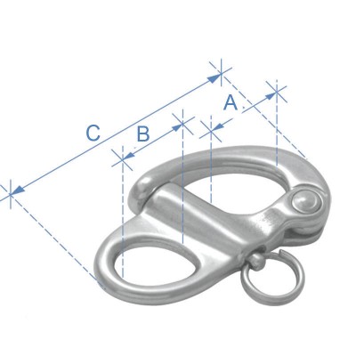 Μουσκέτο “Snap Shackle” με Μάτι, Inox 316 Ναυτικά Κλειδιά