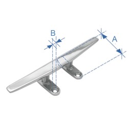 Cleat, Trim Line, Inox 316 U-Bolts & Cleats