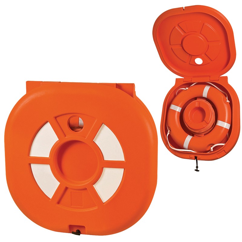 Container with Door for Lifebuoy Ring MOB Systems