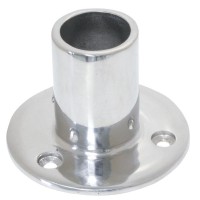 Round Base 90", Casted, AISI 316, Inter. " 22mm Connectors for inox tubes