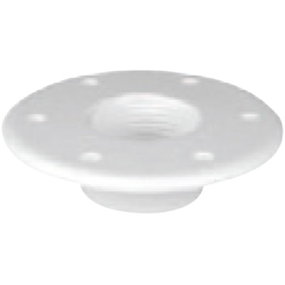 Table Bottom Plate, Flush mounted, Ø190mm-Η.10mm, White Tables & Pedestals