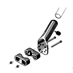 Mast Support to be Mounted on Stanchion, Inox 304 Flags & Accessories