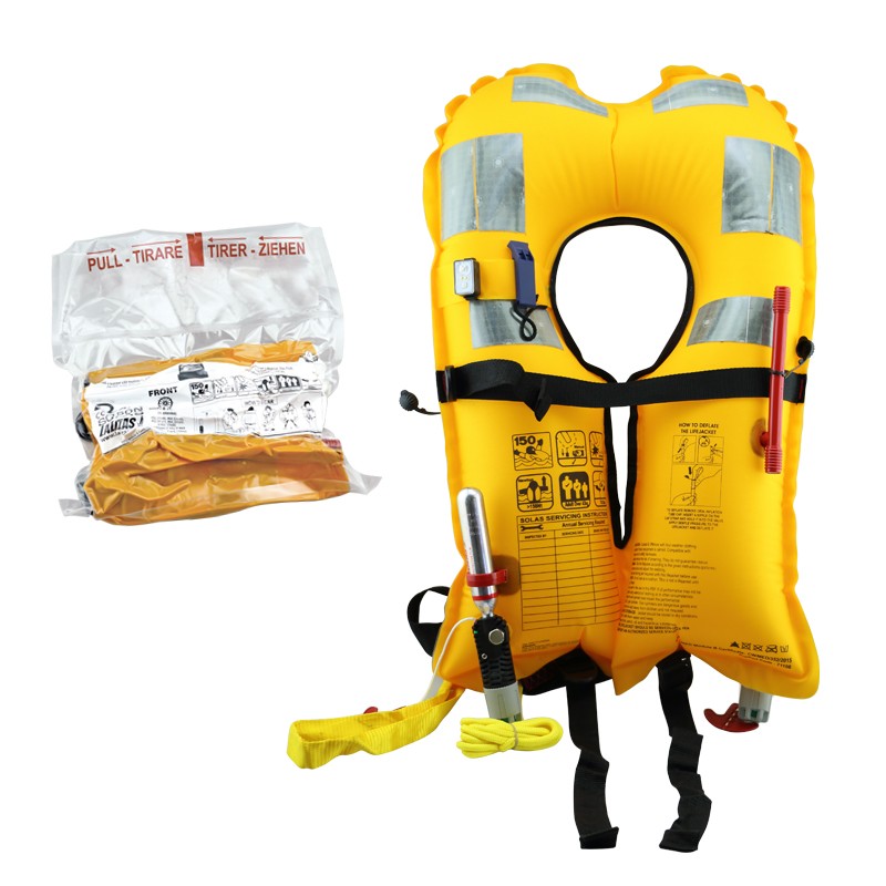 LALIZAS Inflatable Lifejacket, Vacuum Pack Delta, Auto, 150N,SOLAS/MED,Adult,w/LALIZAS Lifej.Light SOLAS/MED Inflatable Lifej...