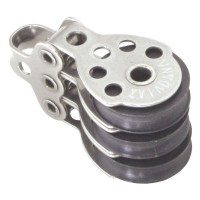 Triple Block Blocks for rope diam 6mm, ball bearing diam D25mm