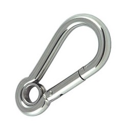 Snap Hook with Eye End, Inox 316 Snap Hooks & Carabiners