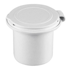 Case for Shower Head, Round, with Lid, White Showers & Accessories