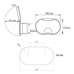 Case with Water Inlet/Outlet, with Lid Faucets & Accessories