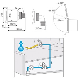 Case with Sea Water Outlet, with Lid Faucets & Accessories