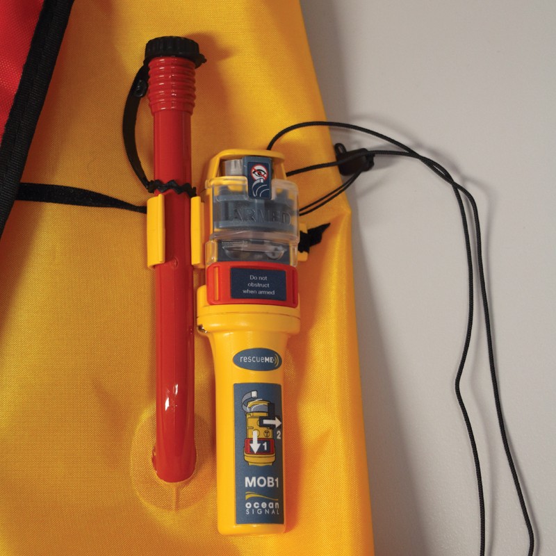 LALIZAS Inflatable Lifejacket Lamda, Auto, 275N, SOLAS/MED, Adult, w/Ocean Signal MOB1, Set Inflatable Lifejackets