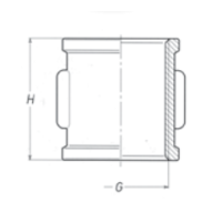 Straight Coupling, BSPP, Brass Brass Fittings