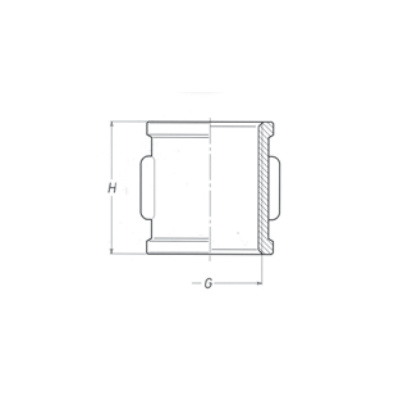 Straight Coupling, BSPP, Brass Brass Fittings