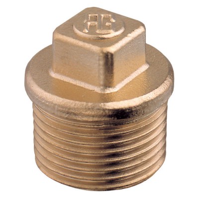 Male Plug, BSPT, Brass Brass Fittings