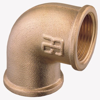 Elbow 90°, F-F, BSPP, Brass Brass Fittings