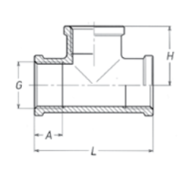 “TEE” Fitting, BSPP, Brass Brass Fittings