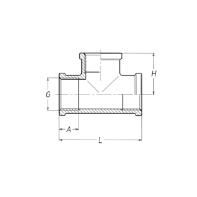 “TEE” Fitting, BSPP, Brass Brass Fittings