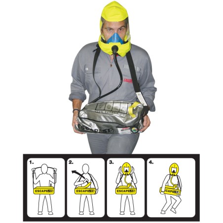 LALIZAS Emergency Evacuation Breathing device""ESCAPE-15"" Breathing Apparatus