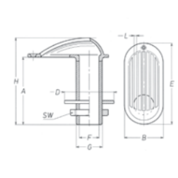 Grated Water Intake, BSPP, Brass Brass Fittings