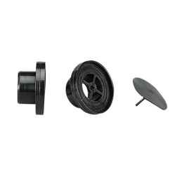 Drain Plug with Non-return Valve for Thru-hull, Black Thru-Hull Accessories