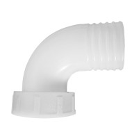 Thru-Hull 90º, Female Connector, White Thru-Hulls