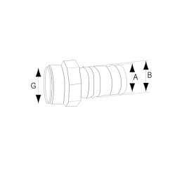 Hose Adaptor For Valve, Threaded BSPT, Plastic Ball Valves