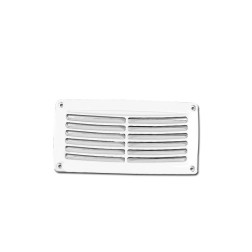 Ventilation Shaft Grilles Cover, ASA, White Ventillation