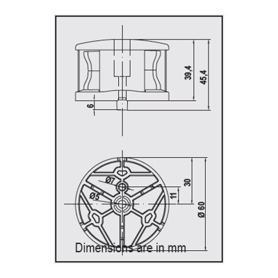 FOS LED 20 Φανός Περίβλεπτος 360° Φανοί Ναυσιπλοΐας LED