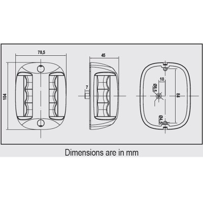 FOS LED 20 Bi-colour Light LED Navigation Lights