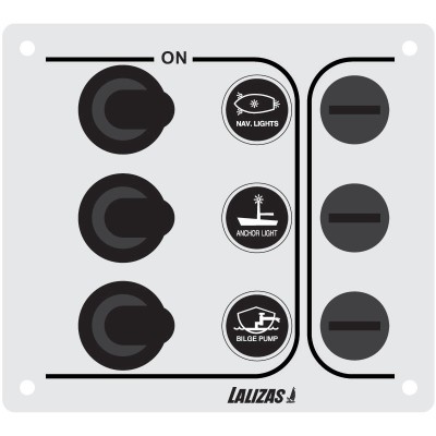 Switch Panel “SP Economy”, Inox 316, 12/24V Switch Panels & Accessories