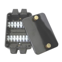 Waterproof Connection Box, 2 Terminal Strips Bus Bars & Terminal Blocks