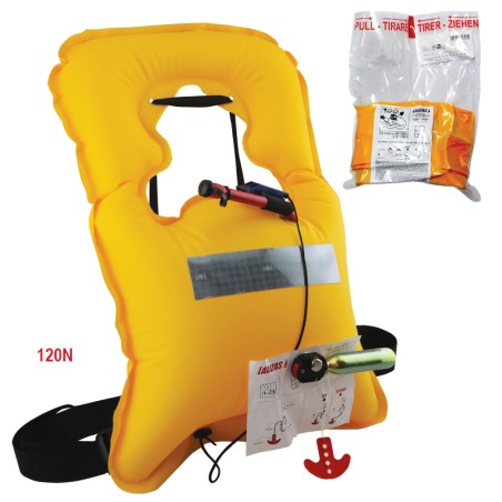 Vita Inflatable Lifejacket, Manual, 120N, ISO, Adult Inflatable Lifejackets