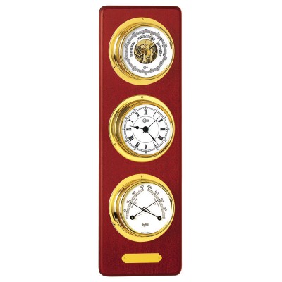 Barometer, Clock Quartz & Thermometer, Ø70mm Weather Instruments & Clocks