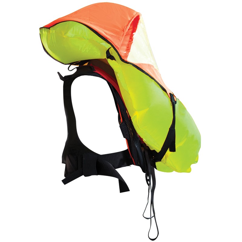 Theta Inflatable Lifejacket, Auto,290N, LALIZAS JS1,w/Sprayhood, Double Crotch Harness, ISO, Adult Inflatable Lifejackets