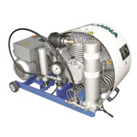 Compressor, high pressure, MISTRAL M6-ET 440V 60 Hz 300 Bar Breathing Apparatus