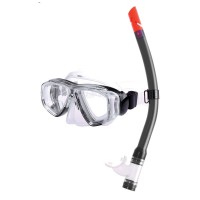 Junior Combo Set with PVC Mask & PVC Snorkel, Black Dive Masks & Snorkels