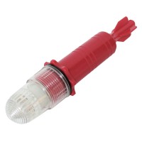 Flashing LED White Light with Photocell, 1 Battery Size D, Torpedo 8 Fishing Accessories