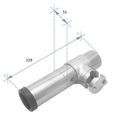 Βάση καλαμιού για Ρέλια, Inox 304 Βάσεις Καλαμιών