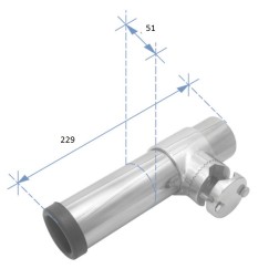 Fishing Rod Holder, Rail mounted, Inox 304 Fishing Rod Holders